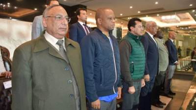 وزير الرياضة يشهد مباراة المنتخب الوطني ونظيره التنزاني في البروفة الأخيرة لبطولة افريقيا