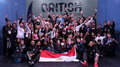 الاتحاد المصري للإسكواش يسيطرة علي المراكز الأولى في بطولة بريطانيا لناشئين