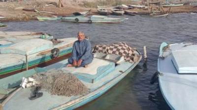 توقف الملاحة والصيد بميناء البرلس وسواحل كفر الشيخ لسوء الأحوال الجوية