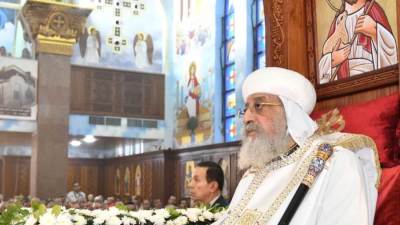 البابا تواضروس يدشن كنيسة مار يوحنا بمنطقة حلمية الزيتون