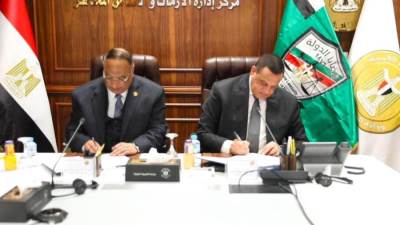 وزير التنمية ورئيس هيئة قضايا الدولة يوقعان تعاون لتعزيز التعاون فى مجال العدالة الناجزة