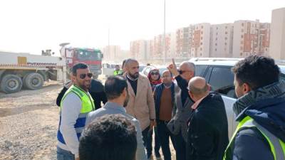 مسئولو "الإسكان" يتفقدون المشروعات الجارية بقطاع الإسكان والمرافق بمدينة أكتوبر الجديدة