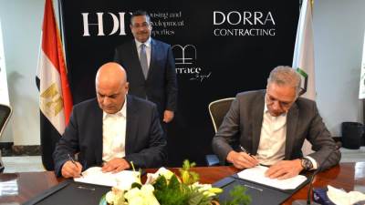 شركة التعمير والإسكان HDP توقع عقد مقاولات مع الشركة الهندسية للإنشاء والتعمير CRC-DORRA