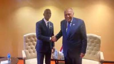 وزير الخارجية يبحث مع نظيره التنزانى سبل تعزيز العلاقات الثنائية بين البلدين