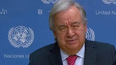 الأمين العام للأمم المتحدة يدين رفض نتنياهو قبول حل الدولتين