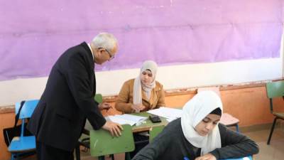 وزير التعليم ومحافظ الفيوم يتفقدان سير أعمال لجان امتحانات الشهادة الإعدادية بالمحافظة