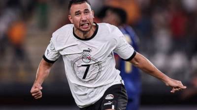 تريزيجيه يسجل هدف التعادل للمنتخب أمام الرأس الأخضر في بطولة أمم أفريقيا