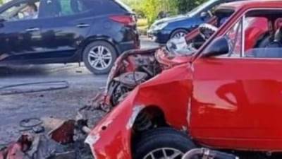 زحام مرورى إثر حادث اصطدام تريلا بـ5 سيارات أعلى دائرى الرماية