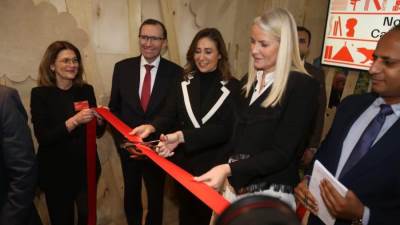 وزيرة الثقافة وقرينة ولي عهد النرويج تشهدان انطلاق فعاليات البرنامج الثقافي