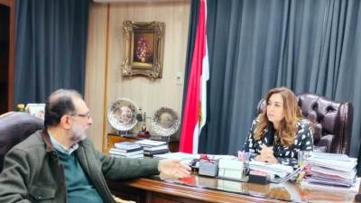 رئيس الهيئة القومية لسلامة الغذاء يقوم بزيارة لفرع ومعمل الهيئة بميناء دمياط