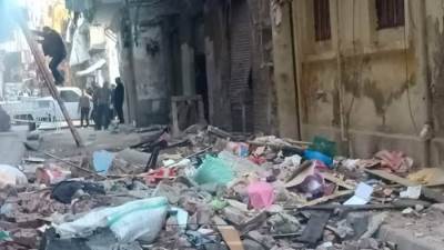 مصرع طفلة وإصابة 7 فى انهيار جزئى لمنزل بسبب انفجار ناتج عن تسرب غاز بالهرم