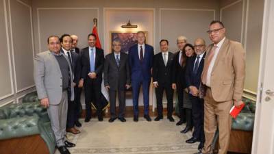 وزير الكهرباء يستقبل الرئيس التنفيذي لقطاع الكهرباء والتحكم علي مستوى شركة سيمنس لبحث التعاون