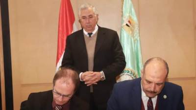 وزير الزراعة يشهد توقيع مذكرة تفاهم مع الاتحاد الوطني الفرنسي لمنتجي تقاوي البطاطس