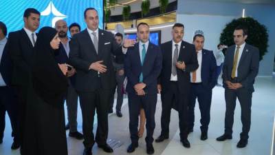 رئيس هيئة الرعاية الصحية يتفقد الجناح المصري بمعرض الصحة العربي في دبي "آراب هيلث" 2024