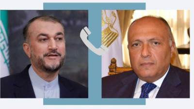 وزير الخارجية يتلقى اتصالا من وزير خارجية إيران