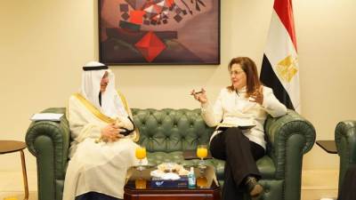 وزيرة التخطيط تلتقي رئيس البنك الإسلامي للتنمية لبحث سبل التعاون المشترك