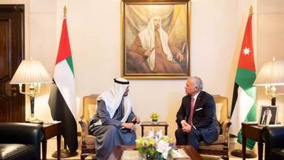 العاهل الأردني ورئيس الإمارات يحذران من تداعيات استمرار الحرب على غزة