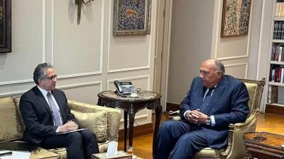 وزير الخارجية يستقبل مرشح مصر لمنصب مدير عام "اليونسكو"