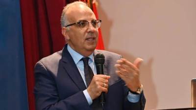 وزير الشباب والرياضة يستقبل وزير الموارد المائية والري في لقاء حواري مفتوح مع الشباب