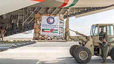 مطار العريش الدولي يستقبل طائرة مساعدات إماراتية لصالح قطاع غزة