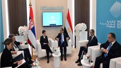 رئيس الوزراء يلتقى نظيرته الصربية لبحث سُبل تعزيز التعاون المشترك