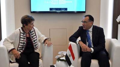 رئيس الوزراء يلتقي مدير عام صندوق النقد الدولي