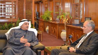 ‏أمين أوابك يستقبل السفير الجزائرى ويتسلم دعوة حضور منتدى الدول المصدرة للغاز