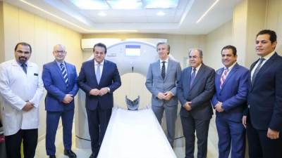 وزير الصحة يتفقد مستشفي إمبابة العام ويتابع عمل وحدة الاشعة المقطعية متعددة الفحوصات المقدمة من الحكومة الكندية