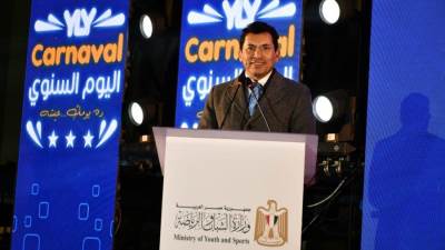 صبحي يشهد اليوم السنوى للموسم الثالث لمشروع متطوعي وزارة الشباب والرياضةYLY