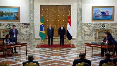 الرئيس السيسي ونظيره البرازيلي يشهدان التوقيع على عدد من الاتفاقيات