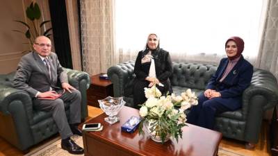 وزيرة التضامن تستقبل وزيرة الأسرة بدولة تركيا لتقديم الخدمات للأطفال الفلسطينيين