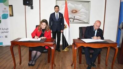 وزير الرياضة يشهد توقيع تفاهم بين الوزارة والمفوضية السامية للأمم المتحدة لشؤون اللاجئين