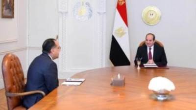 الرئيس السيسى يجتمع بمدبولى لمتابعة سير العمل بعدد من ملفات العمل الحكومى