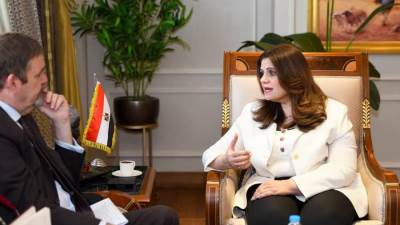 وزيرة الهجرة تستقبل مدير المجلس الثقافي البريطاني في مصر لبحث التعاون