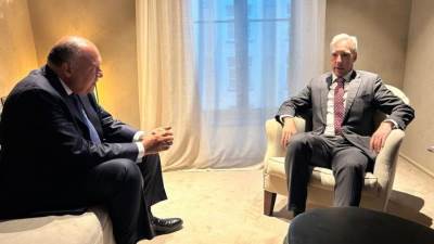 وزير الخارجية يلتقي نظيره البرتغالي لبحث التعاون بين البلدين