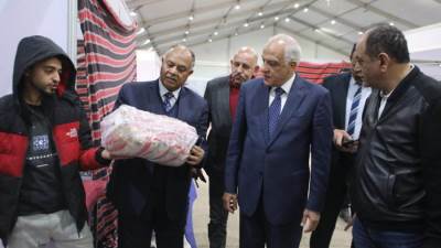 محافظ الجيزة يتفقد التجهيزات الأخيرة لافتتاح أكبر معارض أهلا رمضان بالعمرانية