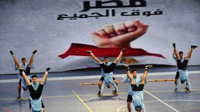 وزير الرياضة يشهد ختام فاعليات العروض الرياضية 