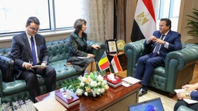 وزير الصحة يستقبل سفيرة رومانيا لبحث التعاون بين البلدين في القطاع الصحي