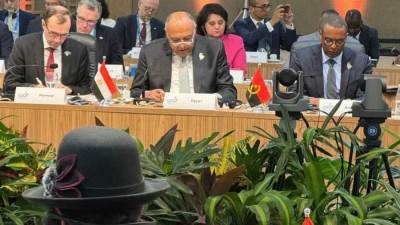 وزير الخارجية يشارك في جلسة بعنوان "دور مجموعة العشرين في التعامل مع التوترات الدولية الجارية"