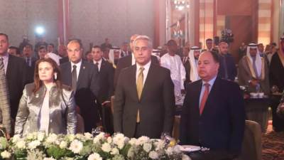 وزير العمل يشارك السفارة الكويتية بالقاهرة احتفالها بالعيد الوطنى الـ63