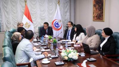 وزير الصحة يستقبل الممثل المقيم لبرنامج الأمم المتحدة لمناقشة التعاون في دعم مشروع التطوير المؤسسي
