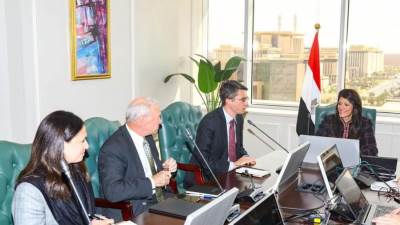 وزيرة التعاون الدولي تبحث مع مسئولي البنك الدولي دفع التعاون المشترك