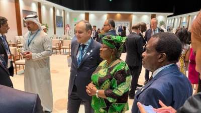 وزير التجارة والصناعة يشارك بالجلسة الخاصة بدعم مصايد الأسماك