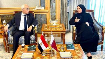 وزير التعليم يلتقي وزيرة التربية والتعليم بدولة قطر لبحث ملفات التعاون المشترك