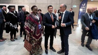 وزير الرياضة يشهد احتفال الإتحاد الدولي للرياضة الجامعية بسويسرا لمرور 75 عام علي تأسيسه