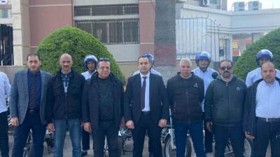 رئيس جهاز دمياط الجديدة يتفقد أعمال تأهيل مبنى المطعم والكافيتريا بالحديقة المركزية والمركز التكنولوجي 