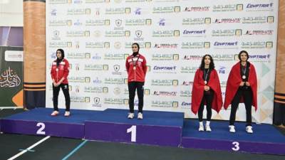 نجوى نوفل وخديجة أبوعلم تحققان ميداليتين جديدتين بسلاح السيف للشابات ببطولة أفريقيا