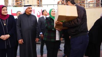 وزيرة التضامن تطلق قوافل الخير لدعم الأسر الأولى بالرعاية لجمعية حنان الدنيا من منطقة الأسمرات