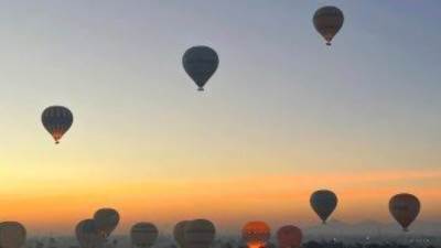 إلغاء تحليق رحلات البالون الطائر بالأقصر لشدة الرياح صباحاً