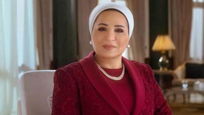 قرينة رئيس الجمهورية تهنئ الشعب المصري بمناسبة حلول شهر رمضان